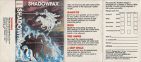 Shadowfax ZX Spectrum US box art
